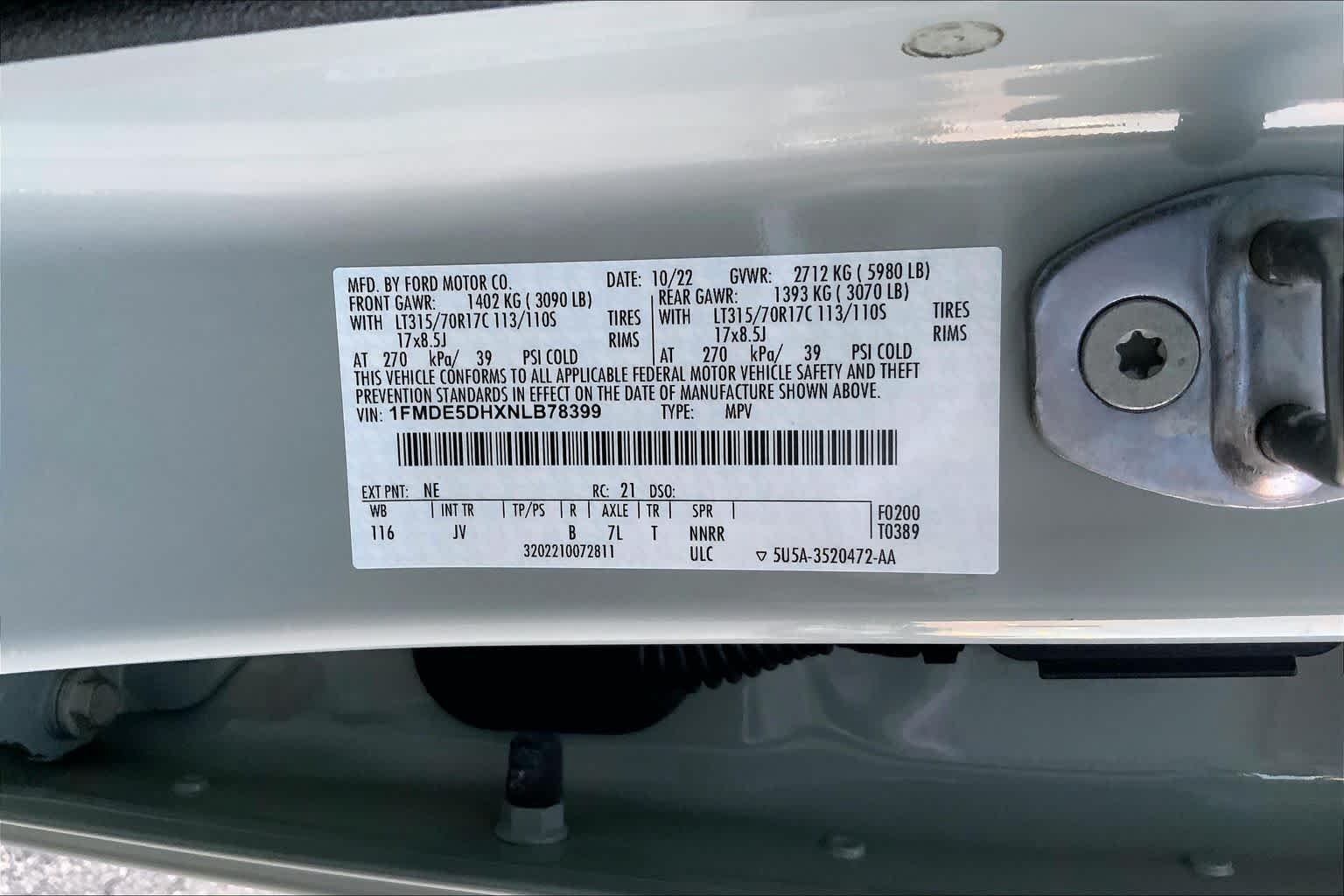 Used 2022 Cactus Gray Ford Outer Banks image 31