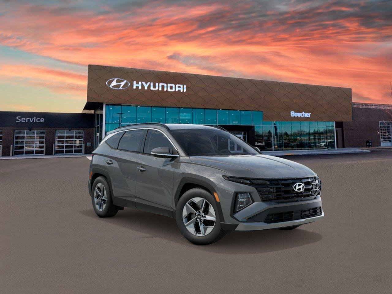 New 2026 Hampton Gray Hyundai SEL Plus AWD image 2