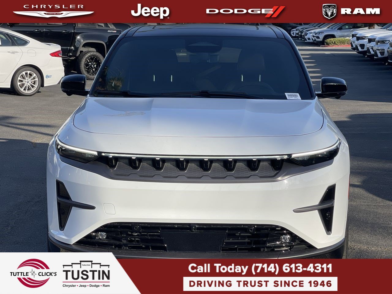 New 2025 Bright White Clear-Coat Exterior Paint Jeep Limited image 2