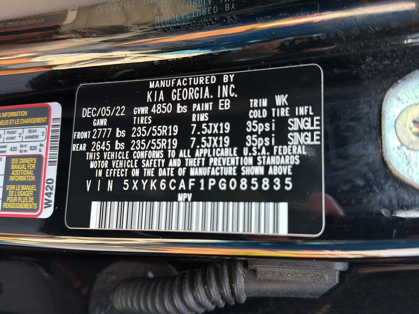 Used 2023 Ebony Black Kia X-Line image 42
