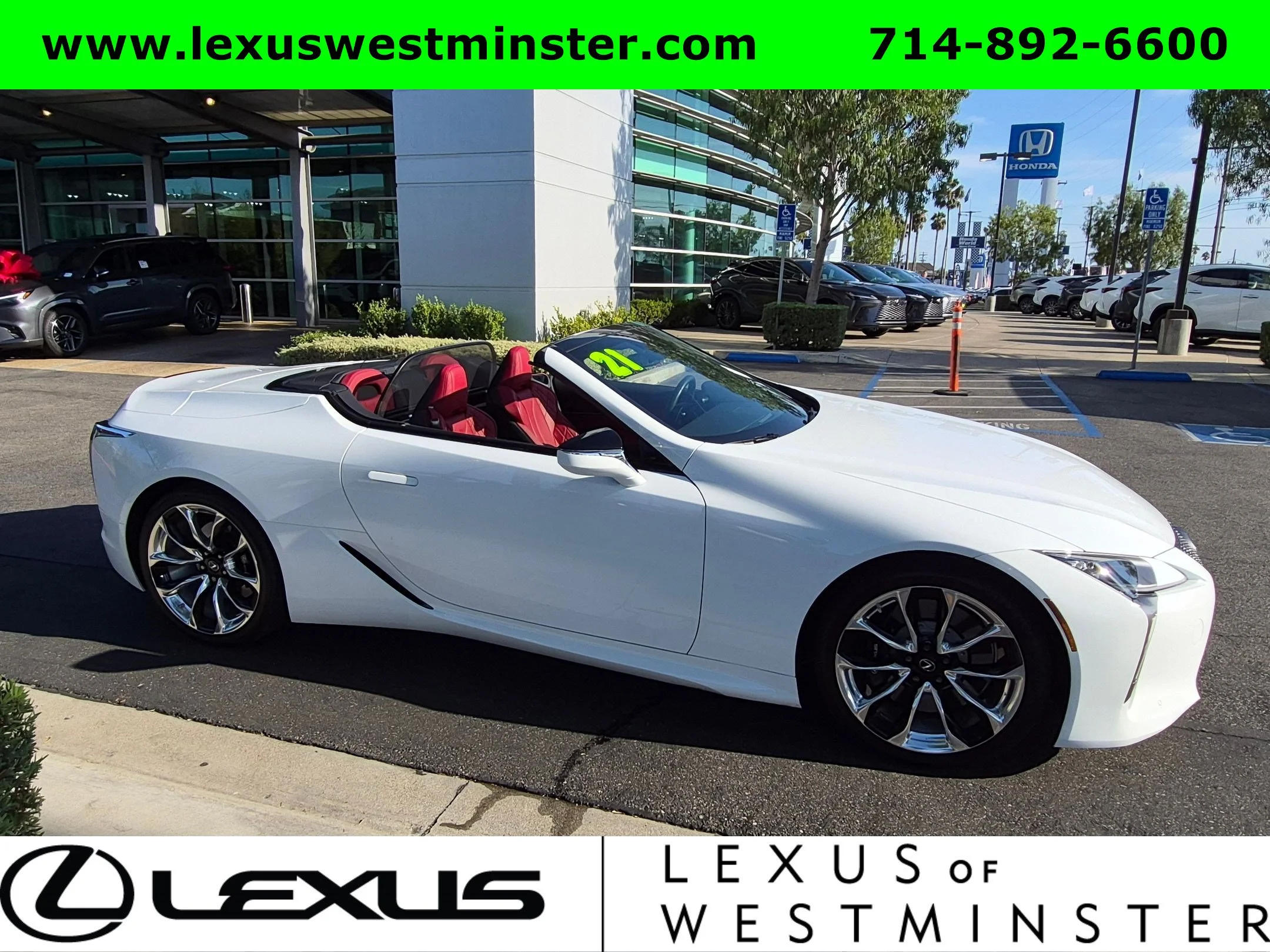 Certified Used 2021 White Lexus LC 500 image 6