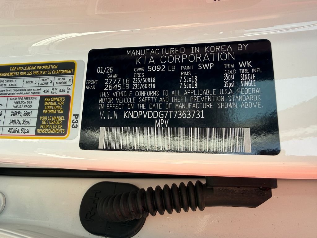 New 2026 Snow White Pearl Kia EX image 17