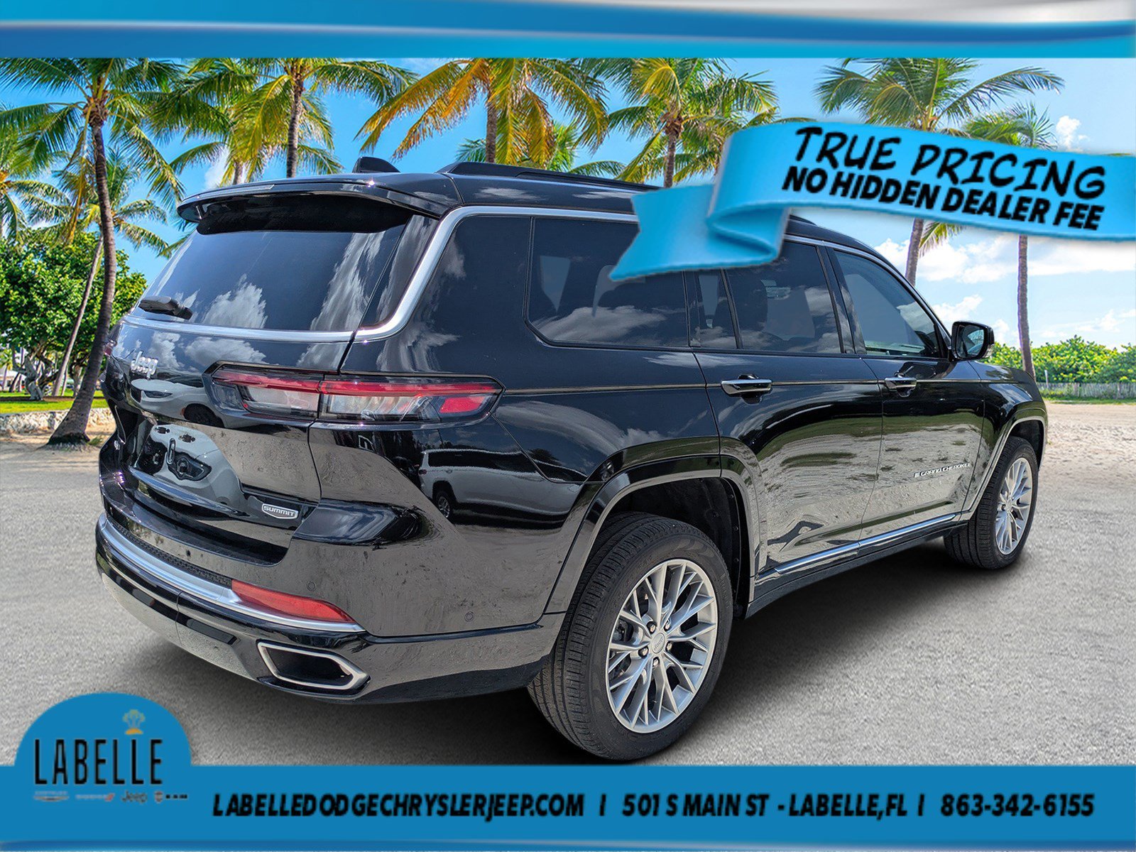 Used 2024 Diamond Black Crystal Pearlcoat Jeep Summit image 3