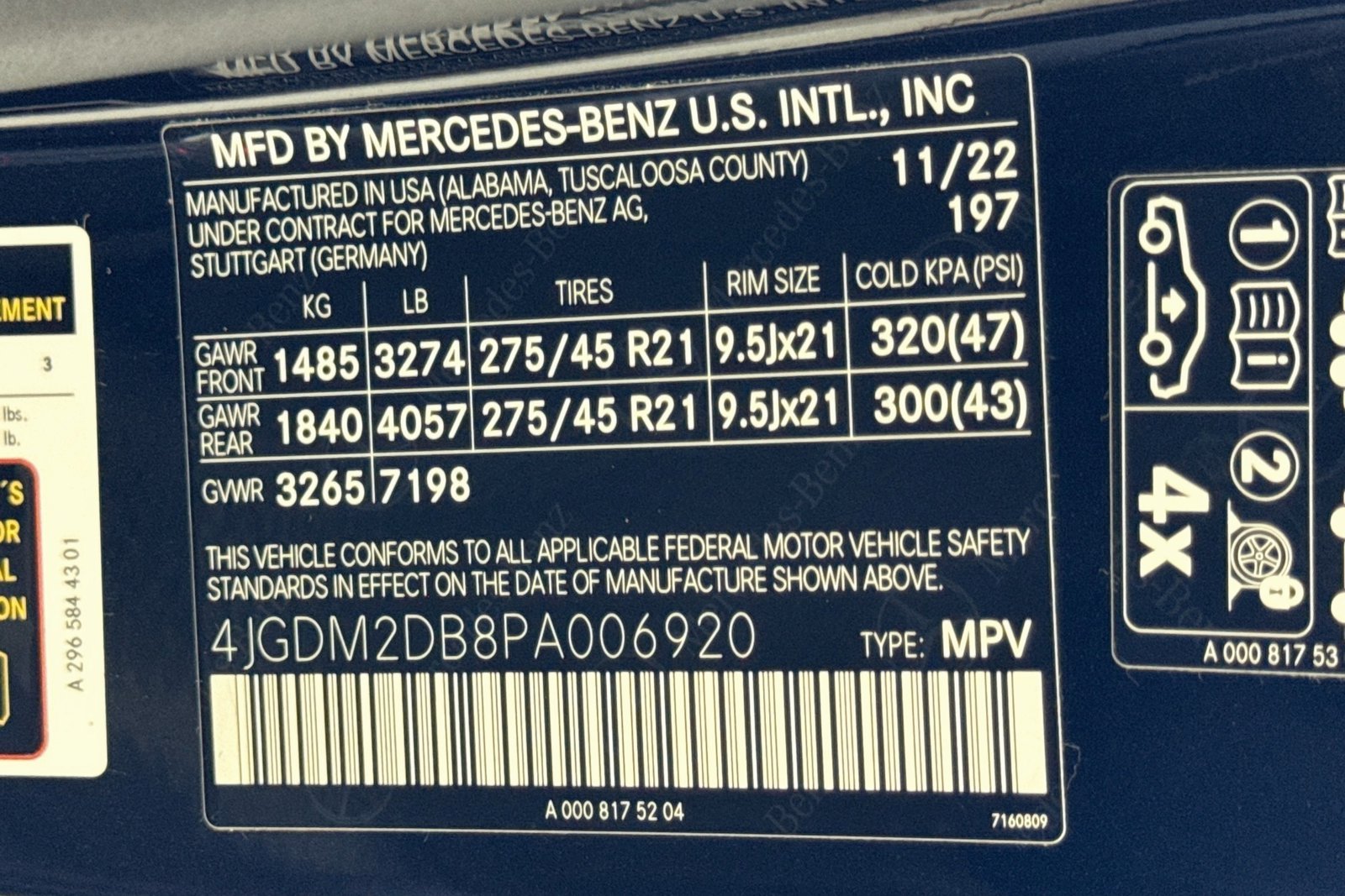 Certified Used 2023 Obsidian Black Metallic Mercedes-Benz EQS 450+ image 30