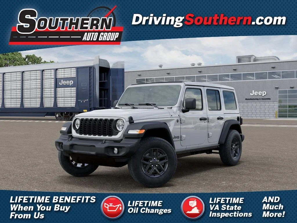 New 2026 Bright White Clear-Coat Exterior Paint Jeep Sport S image 1