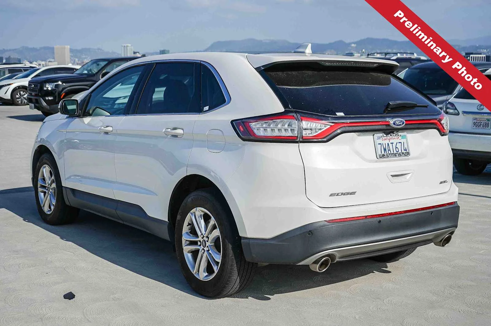 Used 2016 White Platinum Metallic Tri-Coat Ford SEL image 8