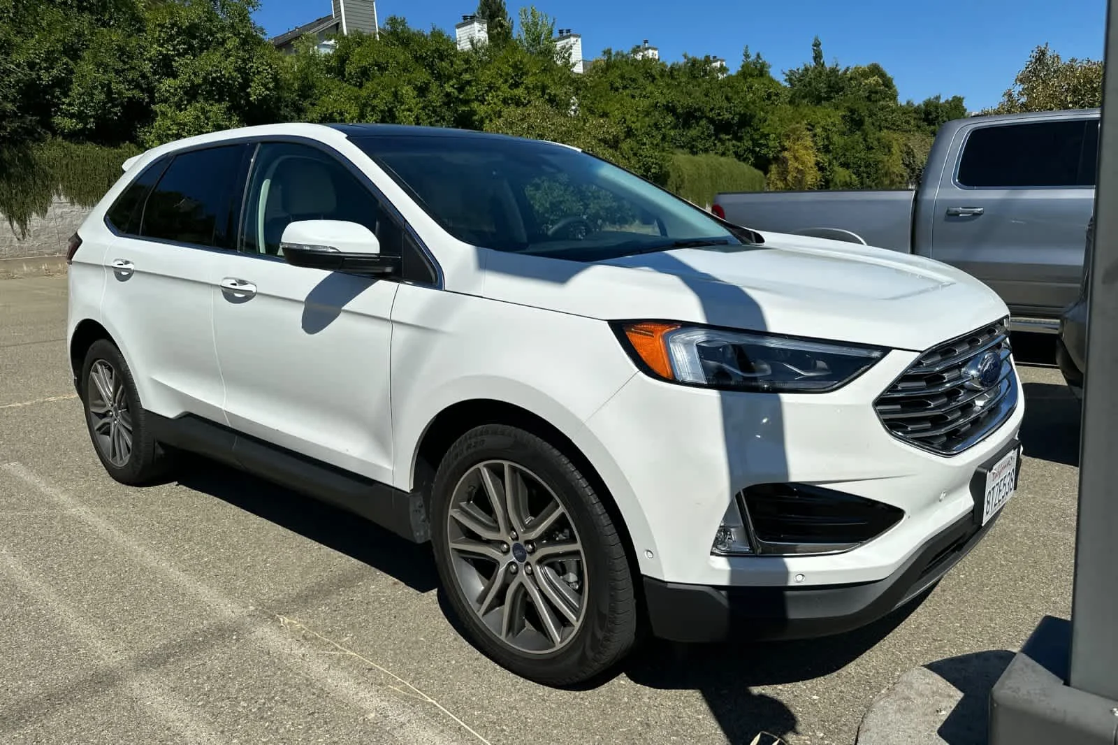 Used 2020 Star White Metallic Tri-Coat Ford Titanium image 3