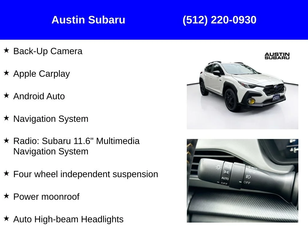 New 2026 CRYSTAL WHITE PEARL Subaru Sport Hybrid image 9