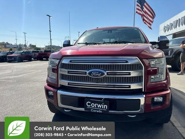 Used 2015 Red Ford Platinum image 2