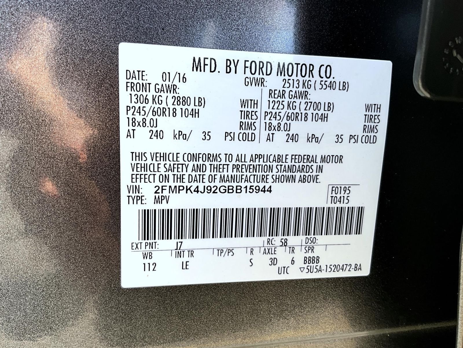 Used 2016 Gray Ford SEL image 28
