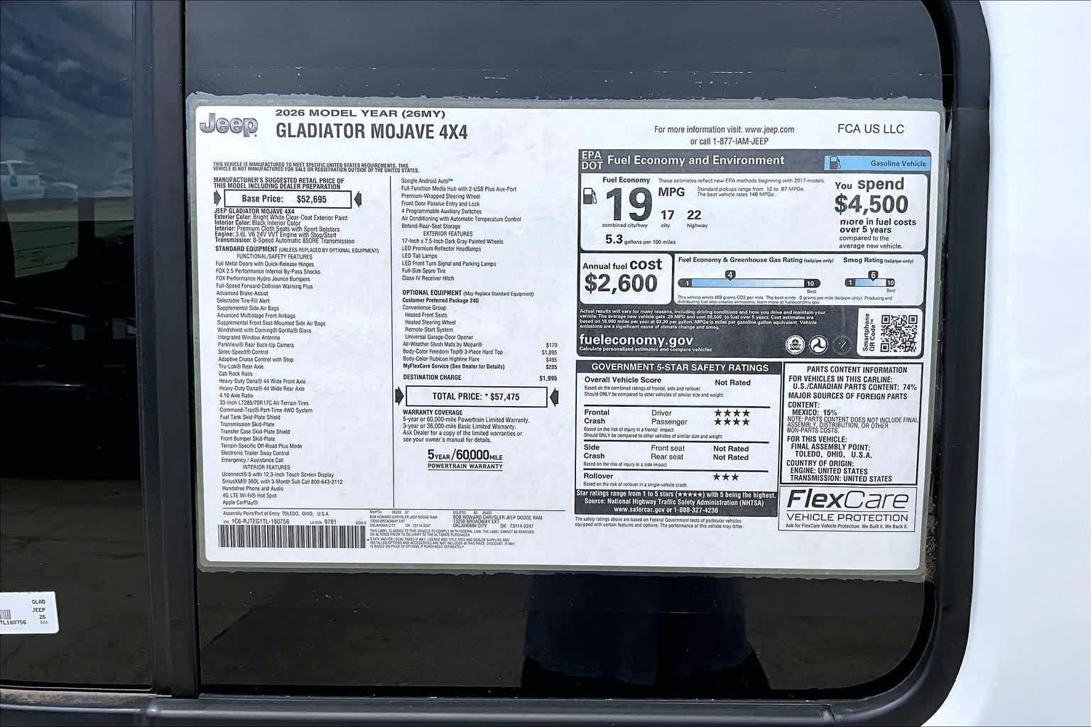 New 2026 Bright White Clearcoat Jeep Mojave image 17