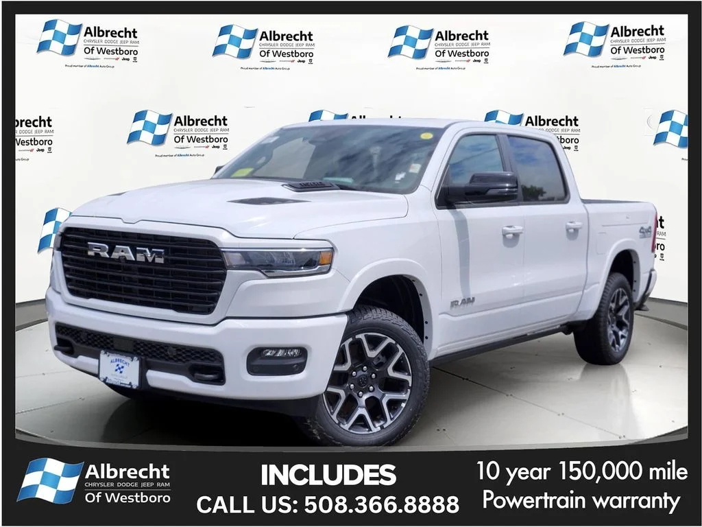 New 2026 Bright White Clear-Coat Exterior Paint RAM Laramie image 1
