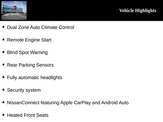 Used 2025 Black Nissan SV image 4
