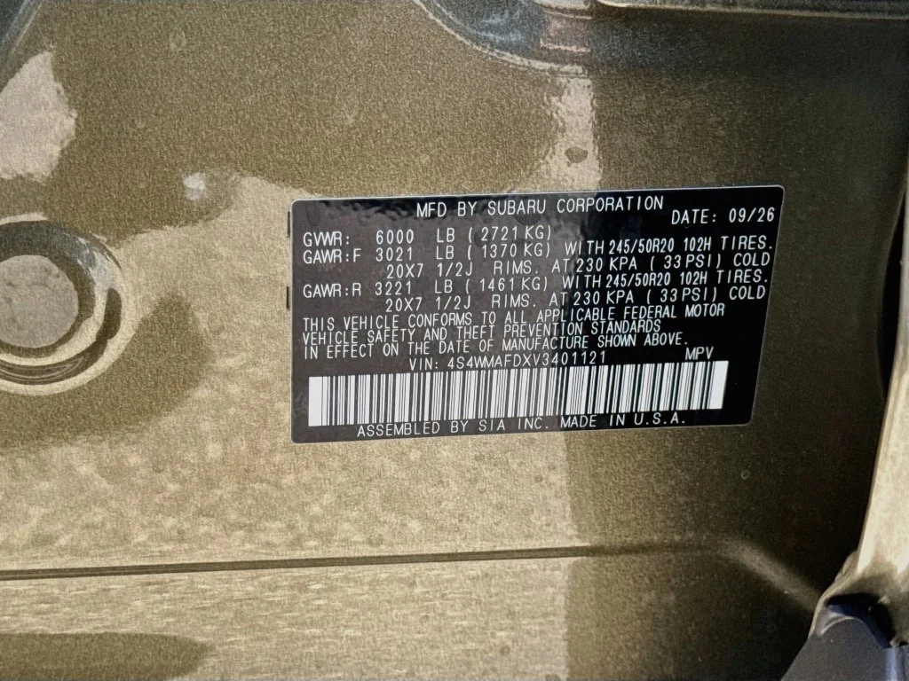 New 2027 Green Subaru Limited image 43