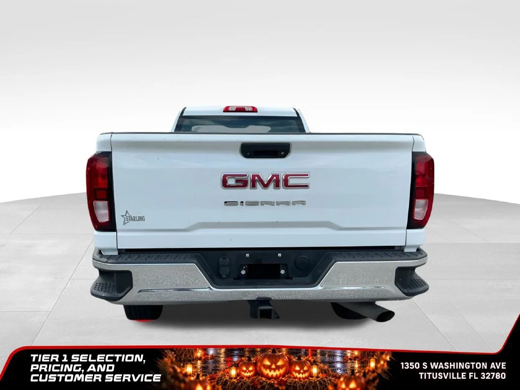 Certified Used 2021 SUMMIT WHITE GMC 2WD Regular Cab Long Bed image 5