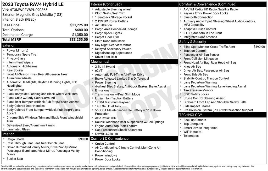 Used 2023 Gray Toyota LE image 17