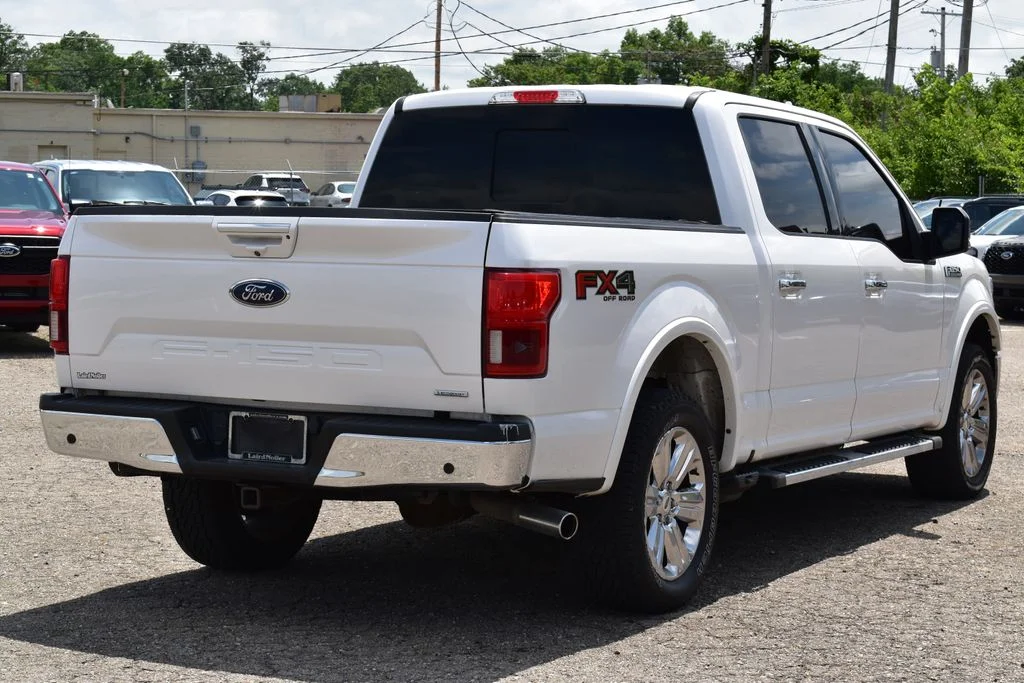 Used 2018 White Platinum Clearcoat Metallic Ford Lariat image 6