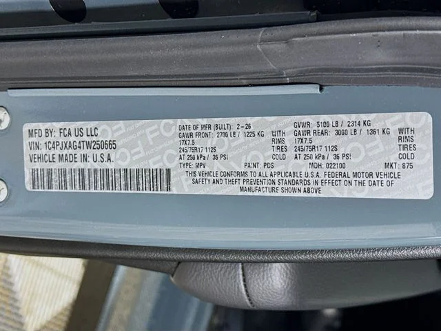 New 2026 Gray Jeep Sport image 28