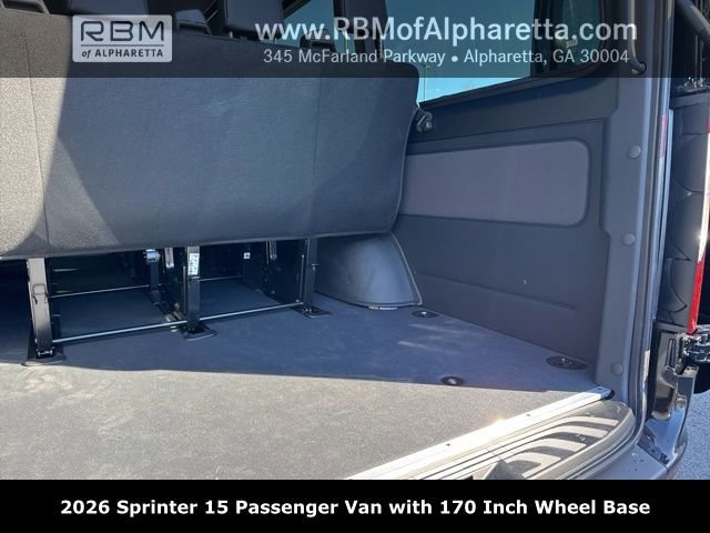New 2026 Obsidian Black Metallic Mercedes-Benz 170 Wheel Base 15 Passenger image 38