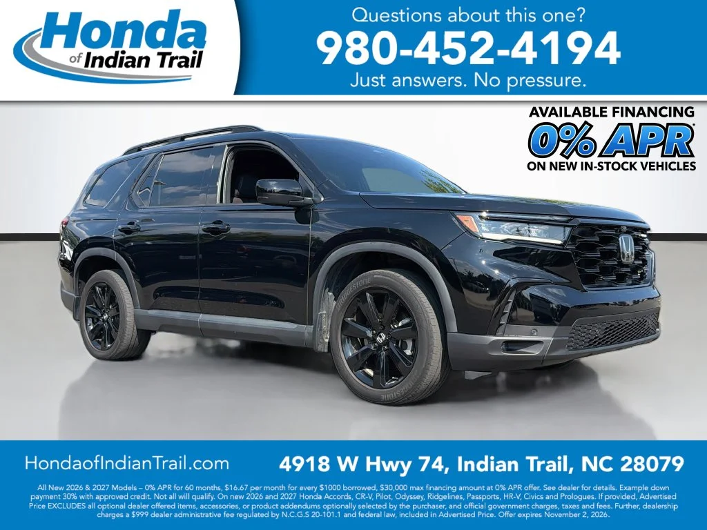 Used 2025 Crystal Black Pearl Honda Black Edition image 1