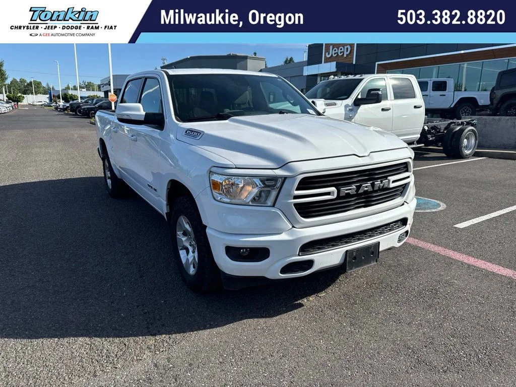 Used 2021 Bright White Clearcoat Ram Big Horn/Lone Star image 1