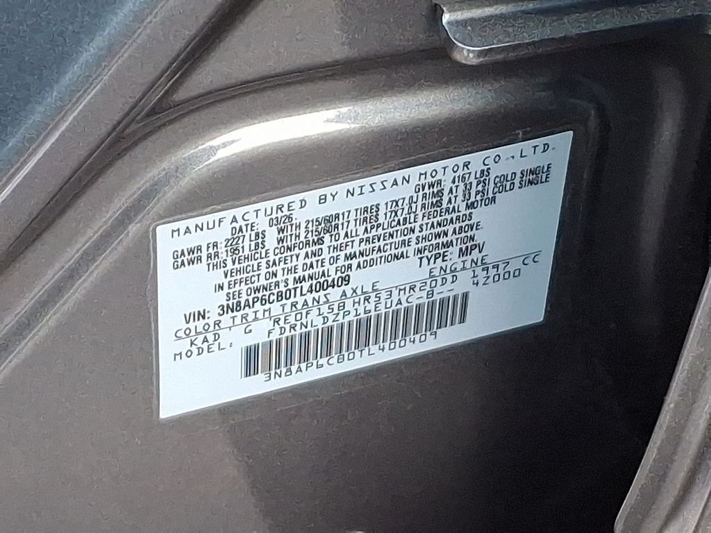 New 2026 Gun Metallic Nissan SV image 9