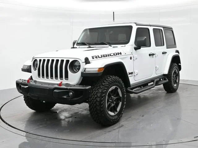 Used 2018 Bright White Clearcoat Jeep Rubicon image 3