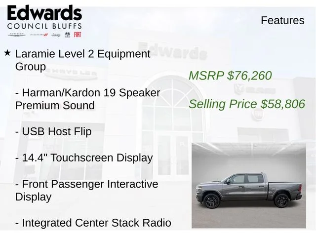 New 2026 Gray Ram Laramie image 15