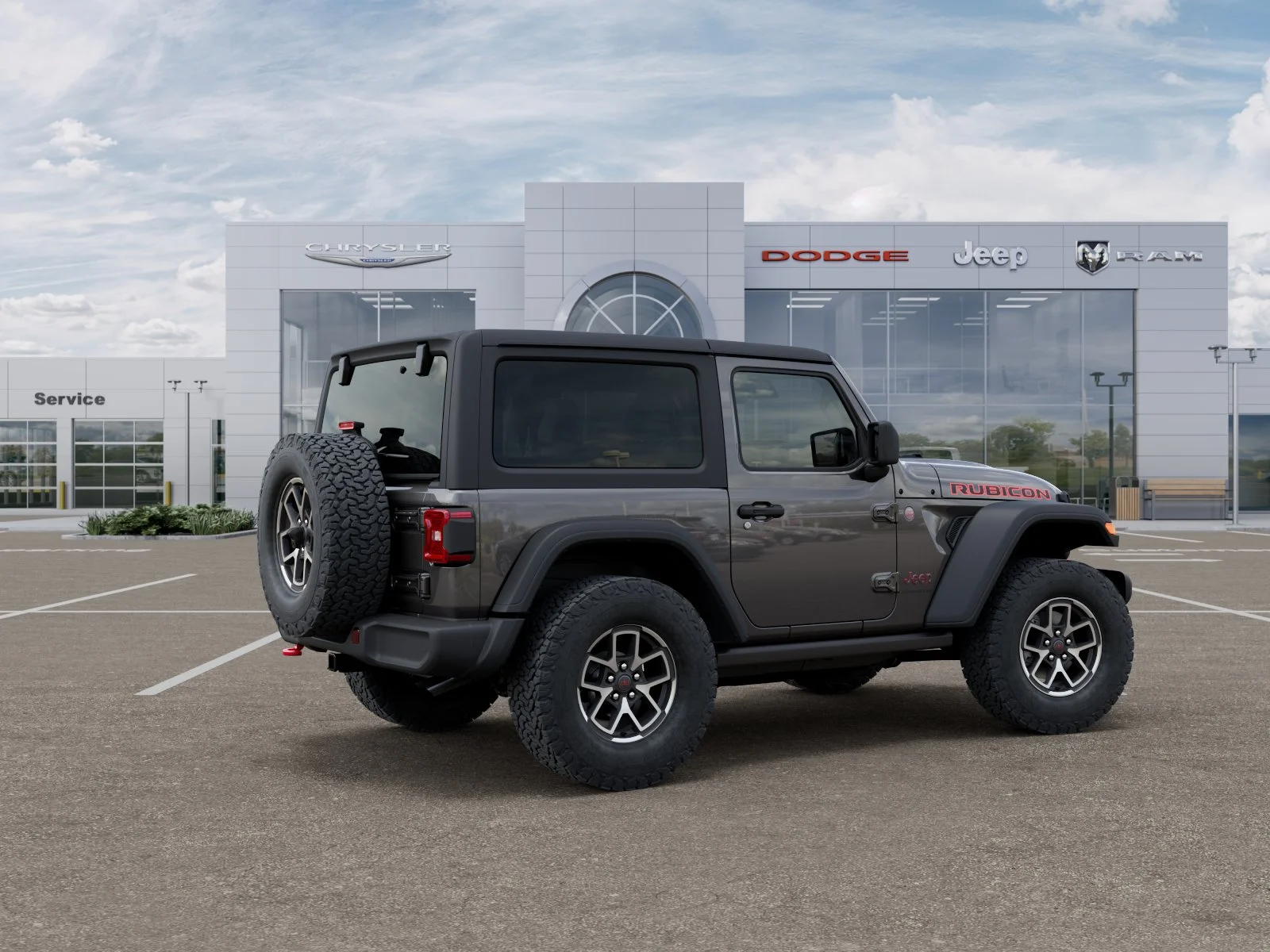 New 2026 Granite Crystal Metallic Clear-Coat Exterior Paint Jeep Rubicon image 13