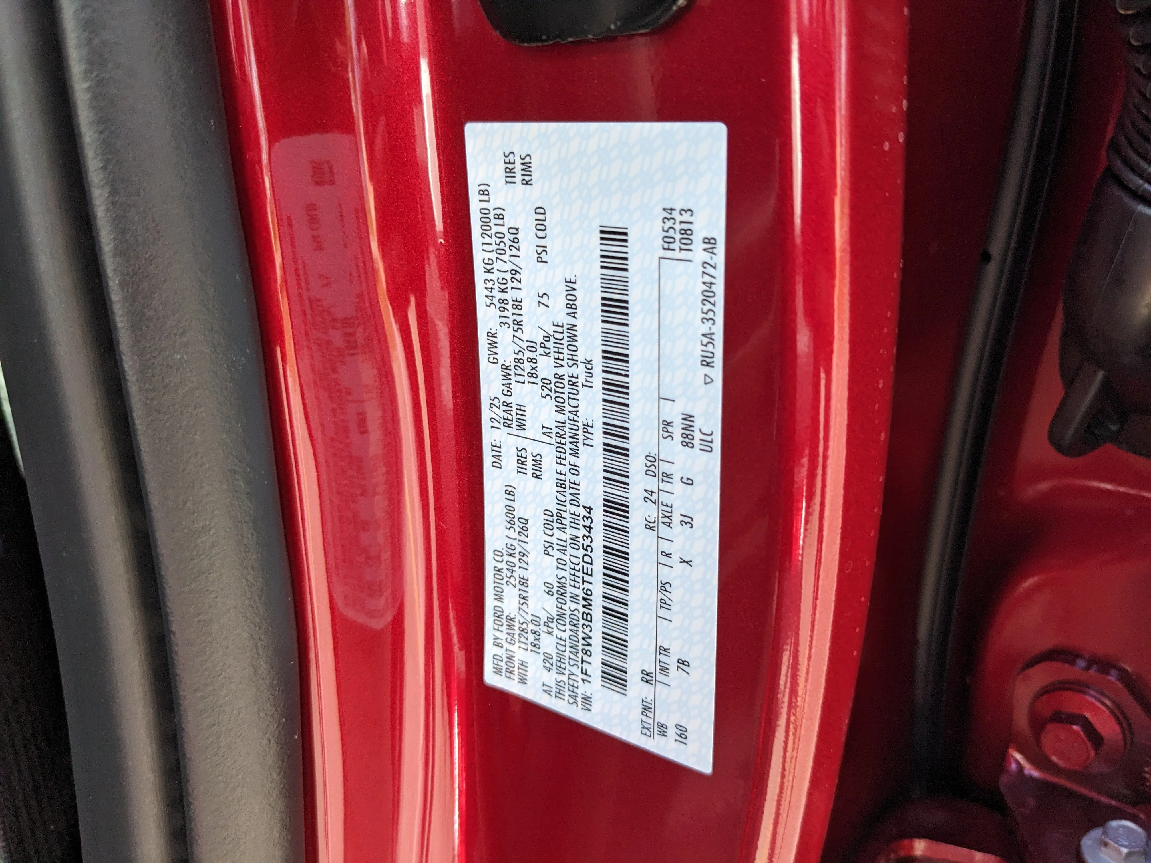New 2026 Ruby Red Metallic Tinted Clearcoat Ford F-350® Platinum® image 35