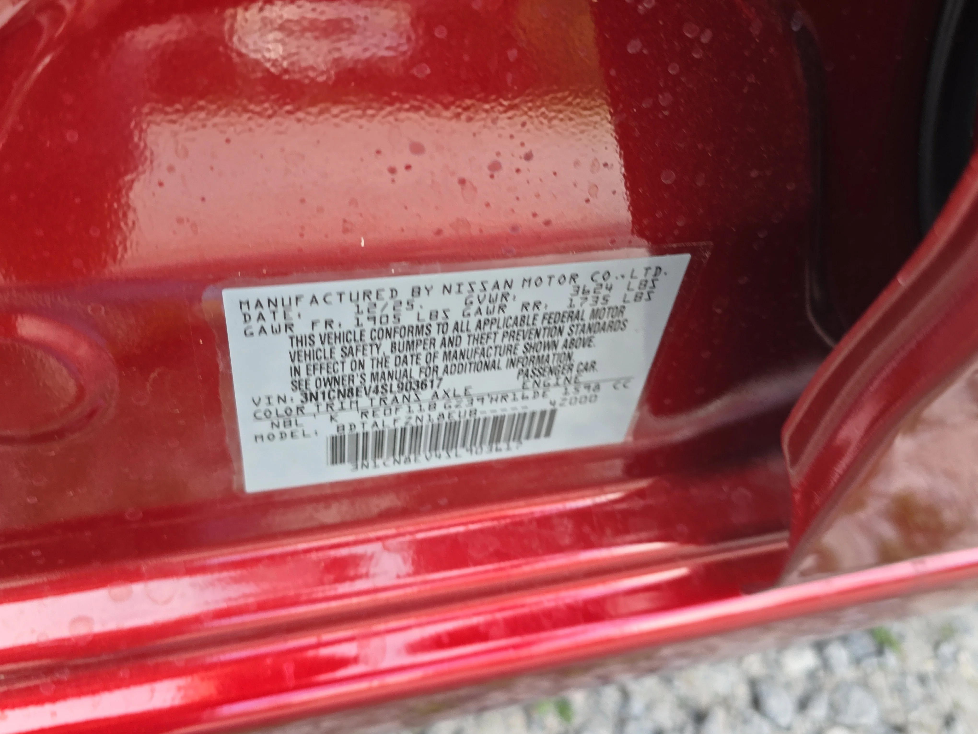New 2025 Scarlet Ember Tintcoat Nissan SV image 31