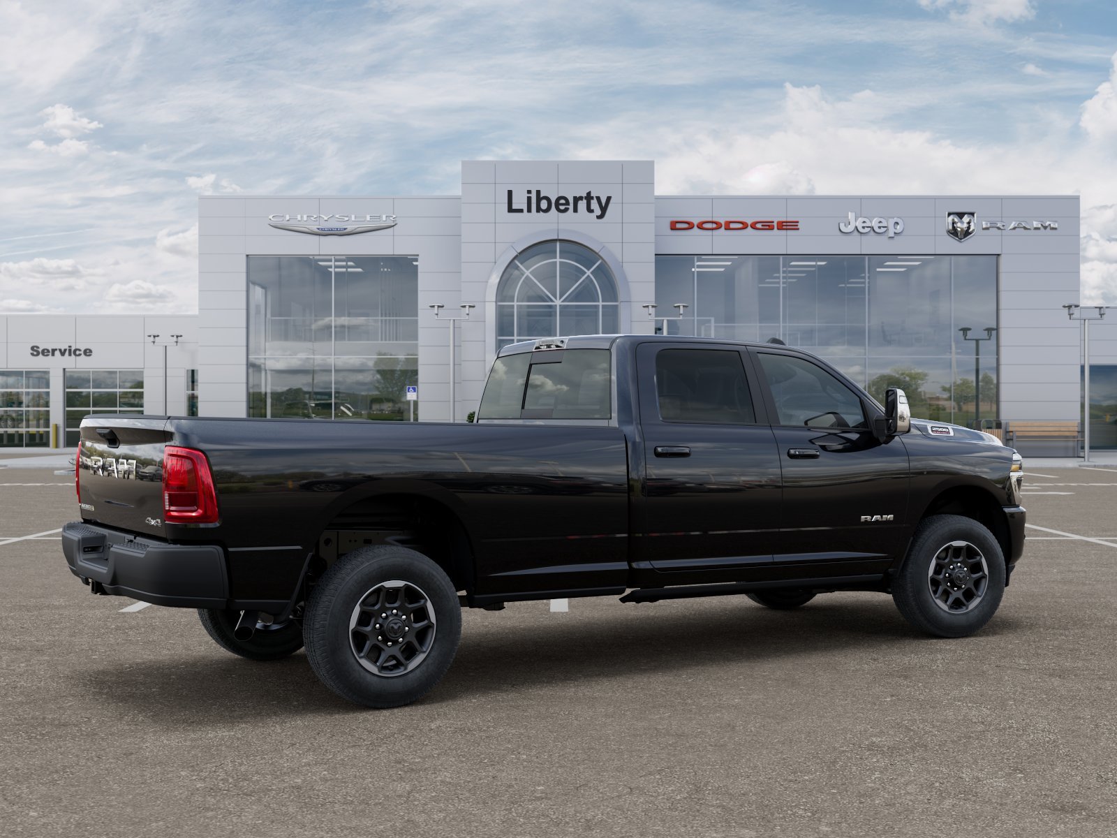 New 2026 Diamond Black Crystal Pearl-Coat Exterior Paint RAM Laramie image 37