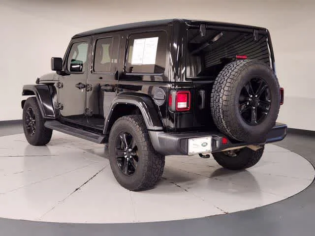 Used 2021 Black Clearcoat Jeep Unlimited Sahara Altitude image 6
