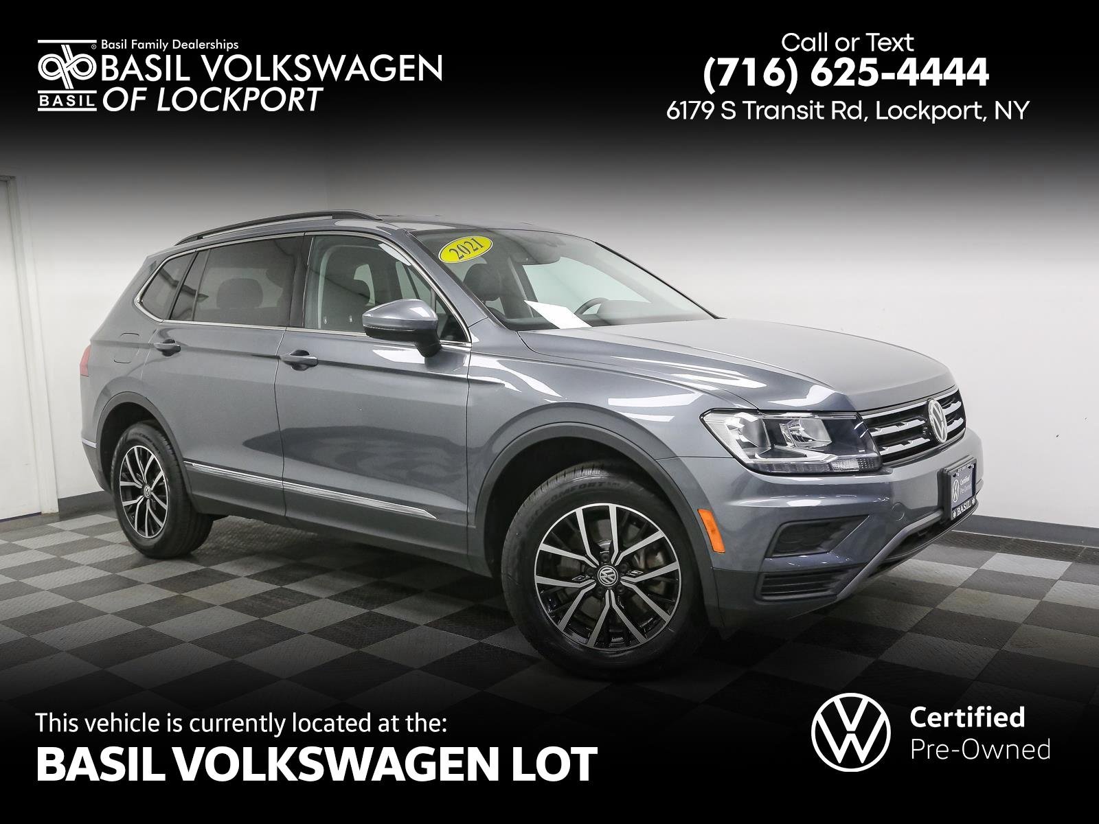 Used 2021 Platinum Gray Metallic Volkswagen SE image 1