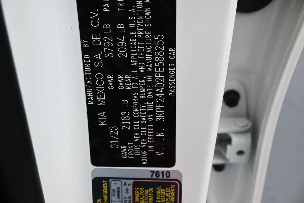 Used 2023 Snow White Pearl Kia LXS image 16