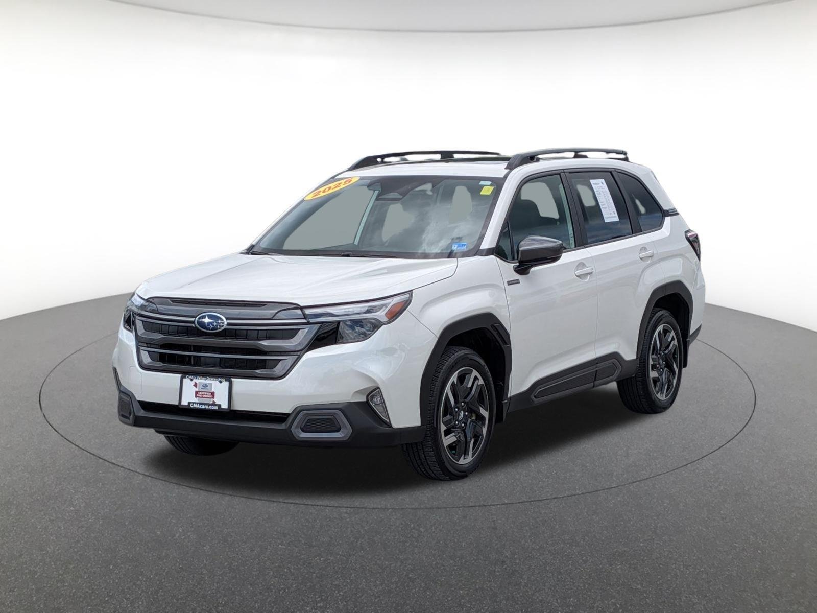 Used 2025 Crystal White Pearl Subaru Limited Hybrid image 3