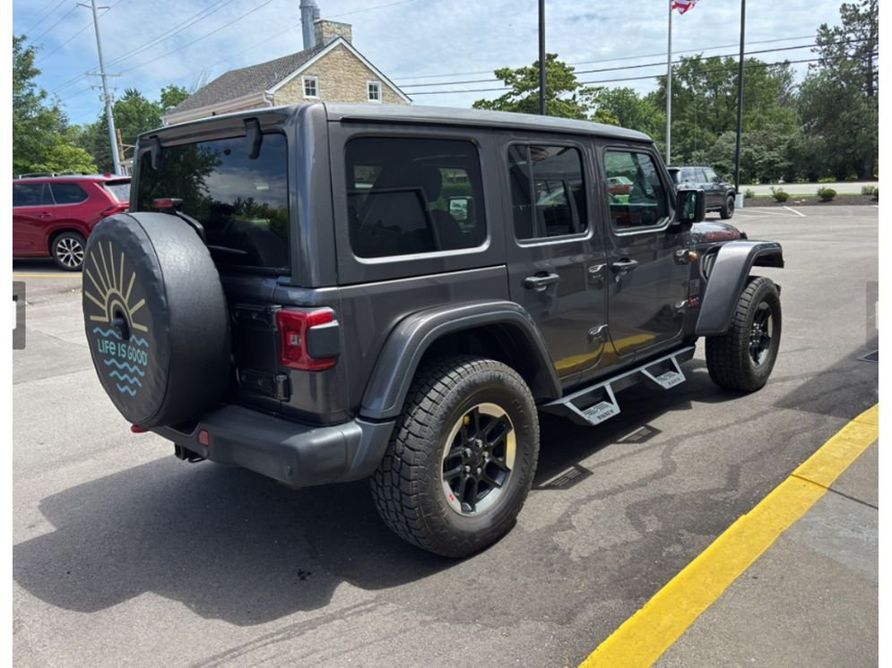 Used 2021 Granite Crystal Metallic Clearcoat Jeep Unlimited Rubicon image 2