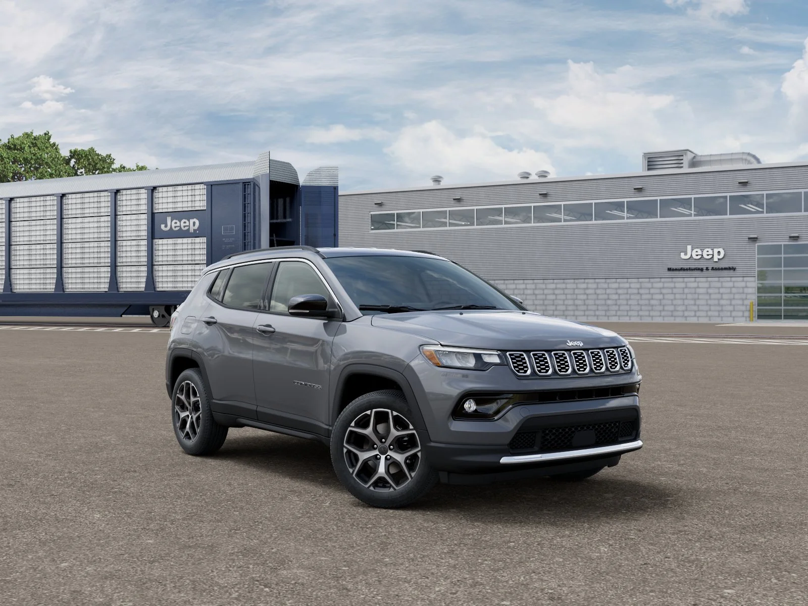 New 2026 Sting-Gray Clear-Coat Exterior Paint Jeep Limited image 3