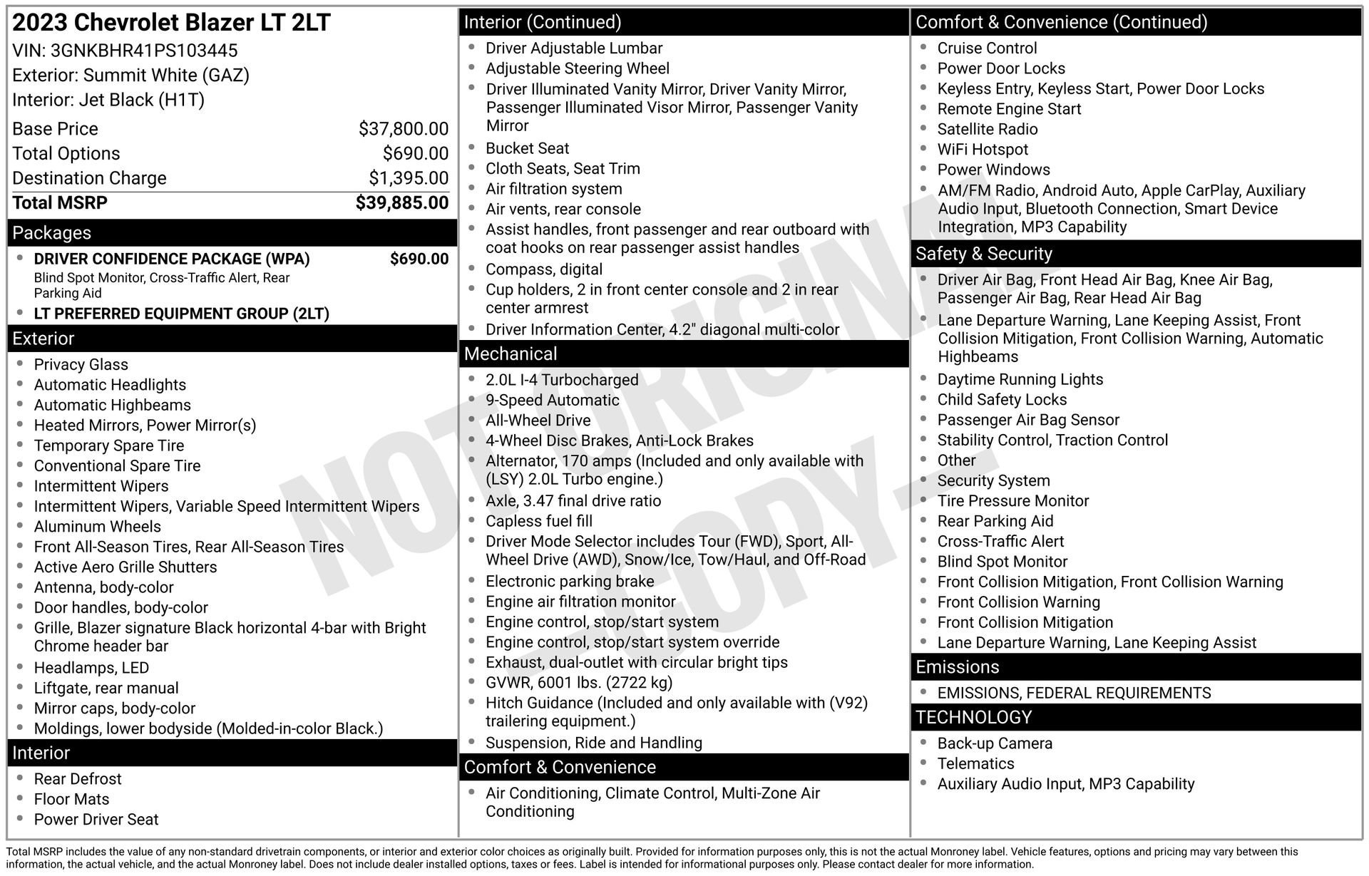 2023 CHEVROLET BLAZER - Image 3