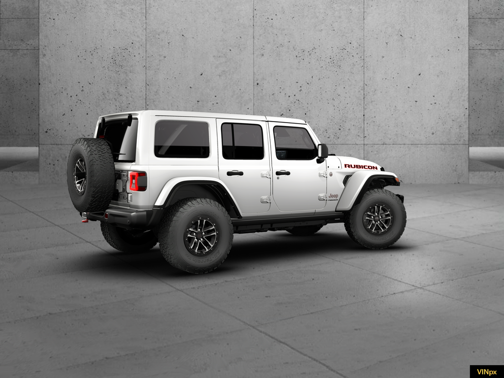 New 2026 Bright White Clear-Coat Exterior Paint Jeep Rubicon X image 7