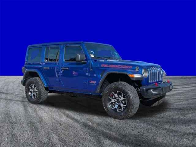 Certified Used 2020 Ocean Blue Metallic Jeep Unlimited Rubicon image 2