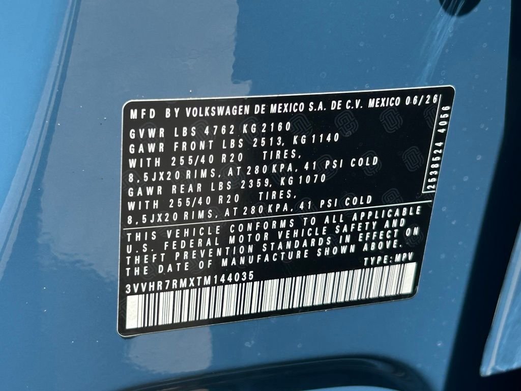 New 2026 Blue Volkswagen 2.0T SE R-Line Black image 51