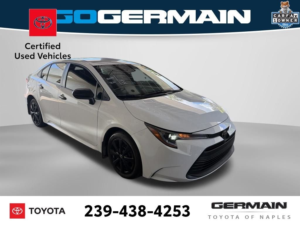 Used 2025 White Toyota LE image 3