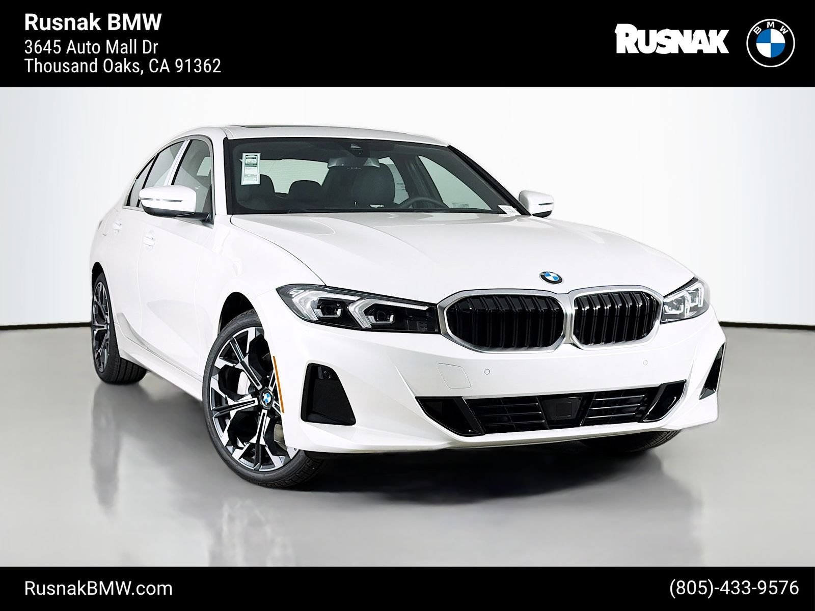 New 2026 Mineral White Metallic BMW 330i image 1