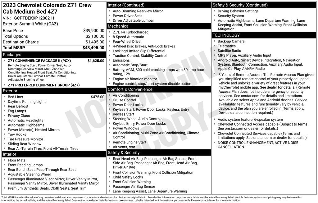 Used 2023 White Chevrolet Z71 image 28