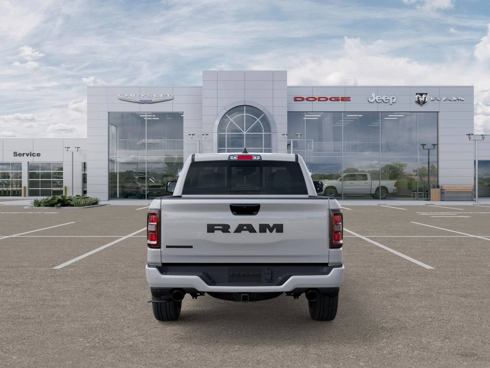 New 2025 Bright White Clear-Coat Exterior Paint RAM Big Horn/Lone Star image 34