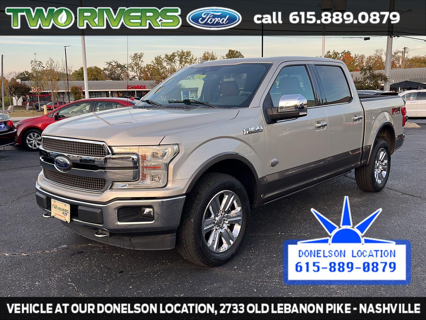 Used 2018 White Gold/Stone Gray Ford King Ranch image 4