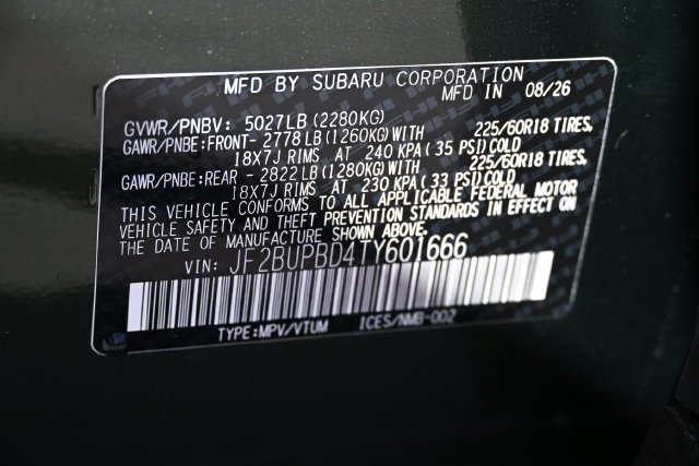New 2026 Deep Emerald Green Pearl Subaru Premium image 20
