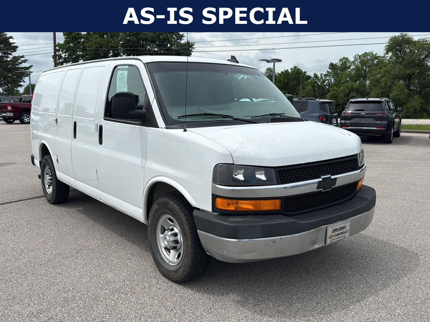 Used 2020 Chevrolet Express Cargo Work Van with VIN 1GCWGAFG1L1243699 for sale in Corydon, IN