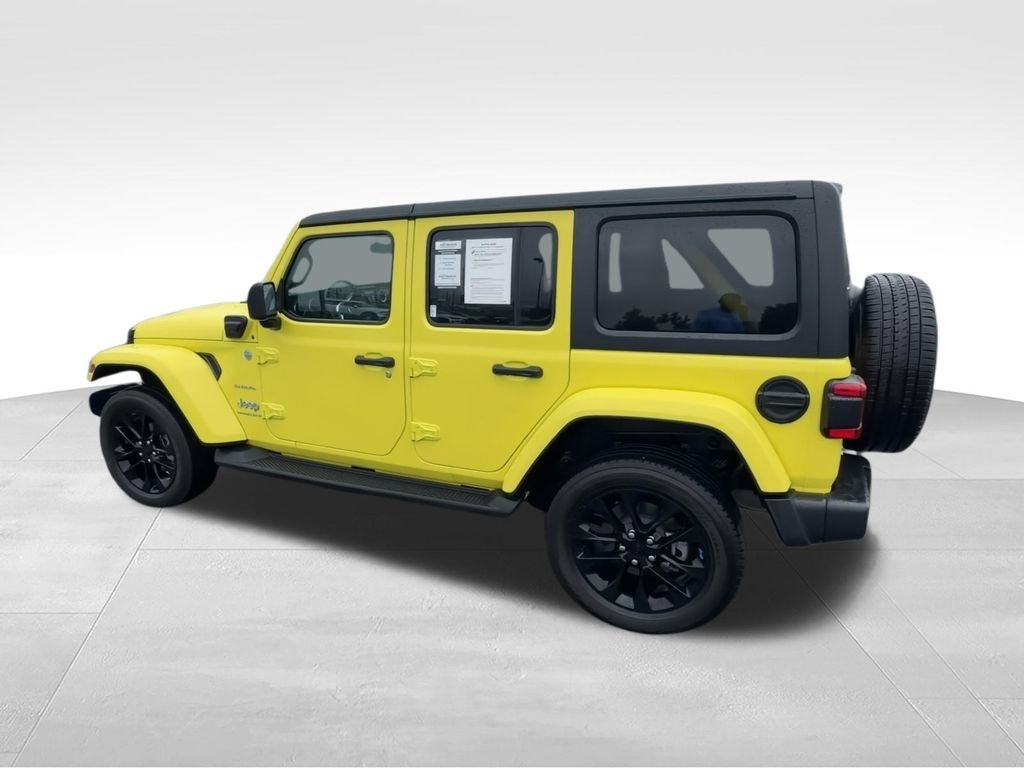 Used 2023 Yellow Jeep Sahara 4xe image 6